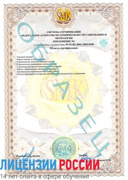 Образец сертификата соответствия (приложение) Углич Сертификат OHSAS 18001